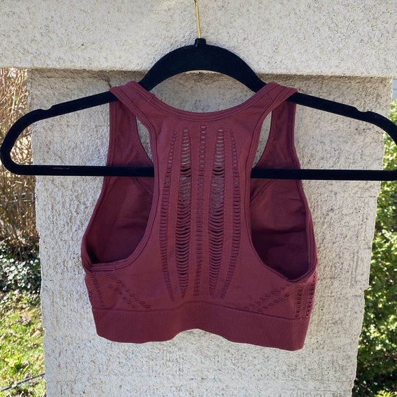 Tefron Burgundy Sports Bra Size Extra Small NWOT - Picture 2 of 5